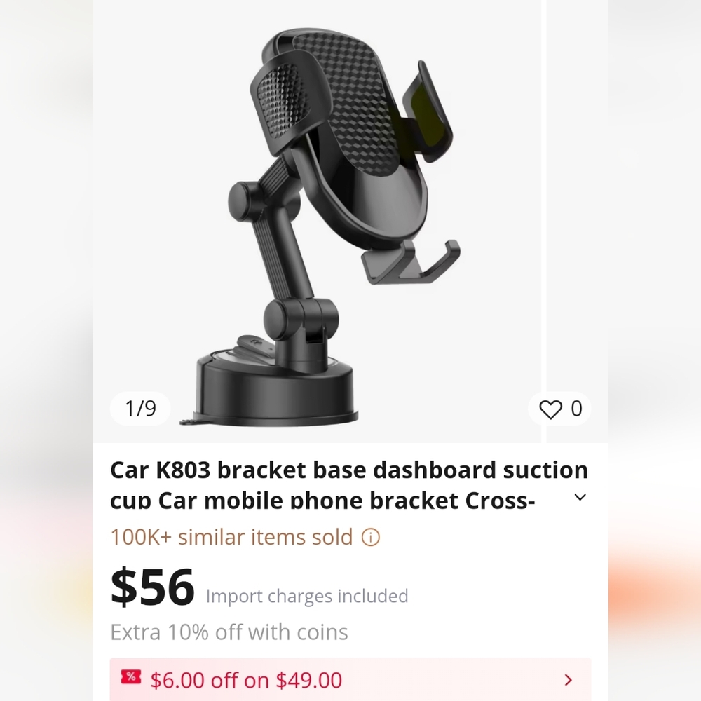 K803 Mobile Car Bracket